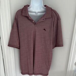 Tommy Bahama Red Polo Shirt with Classic Collar Size XL